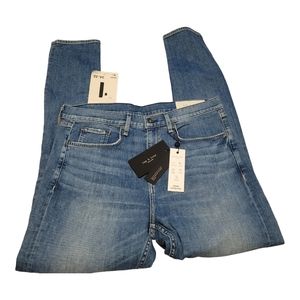 Rag & Bone Fit 1 Morrow Skinny Fit Mid Indigo Aero Stretch Jean Mens Size 34x32